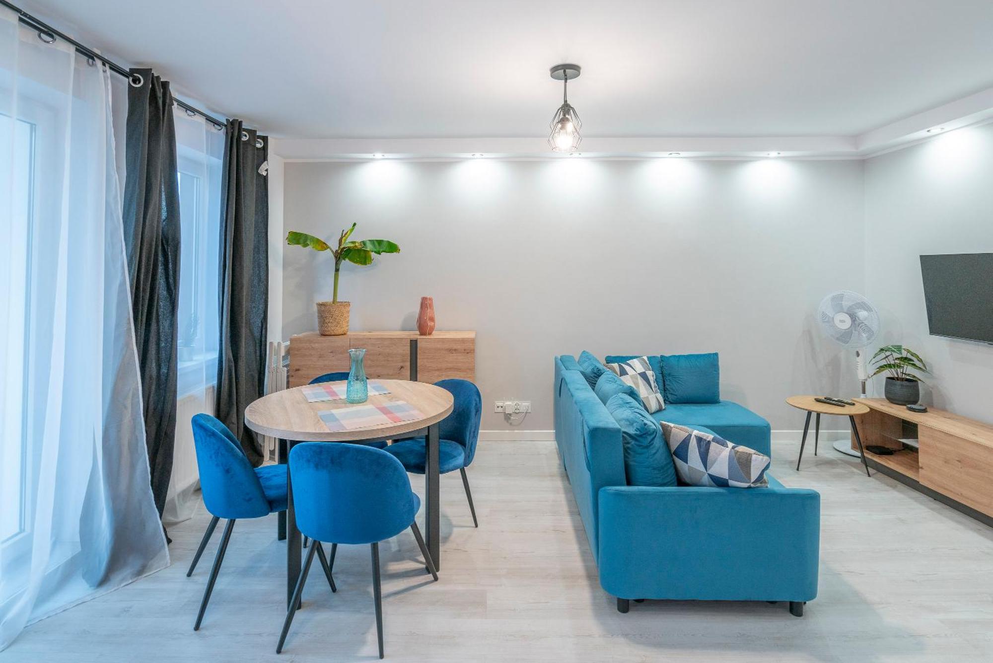 Stylowy Apartament Blue Self Check In 24H Вроцлав Екстер'єр фото